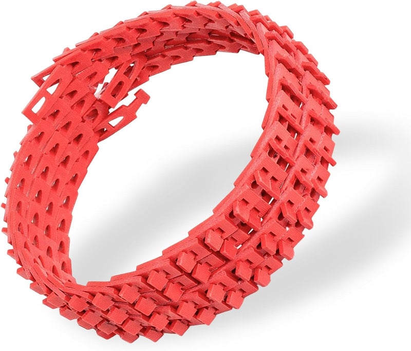 Foifatt 10FT Adjustable V Belt 5 / 8", Type B 10 Feet Power Twist V - Belt, Link Belt 5 / 8 Inch for Latches and Woodworking Tool ( Red ) - Image 1